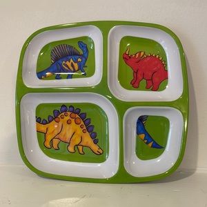 Dinosaur kids plate